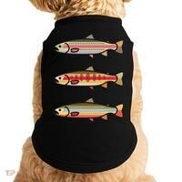 Rainbow Golden Brook Trout Fishing Anglers Doggie Tank thumb 0