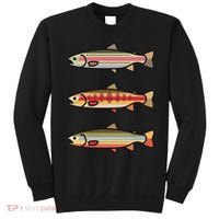 Rainbow Golden Brook Trout Fishing Anglers Sweatshirt thumb 0