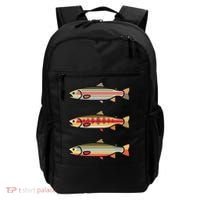 Rainbow Golden Brook Trout Fishing Anglers Backpack thumb 0
