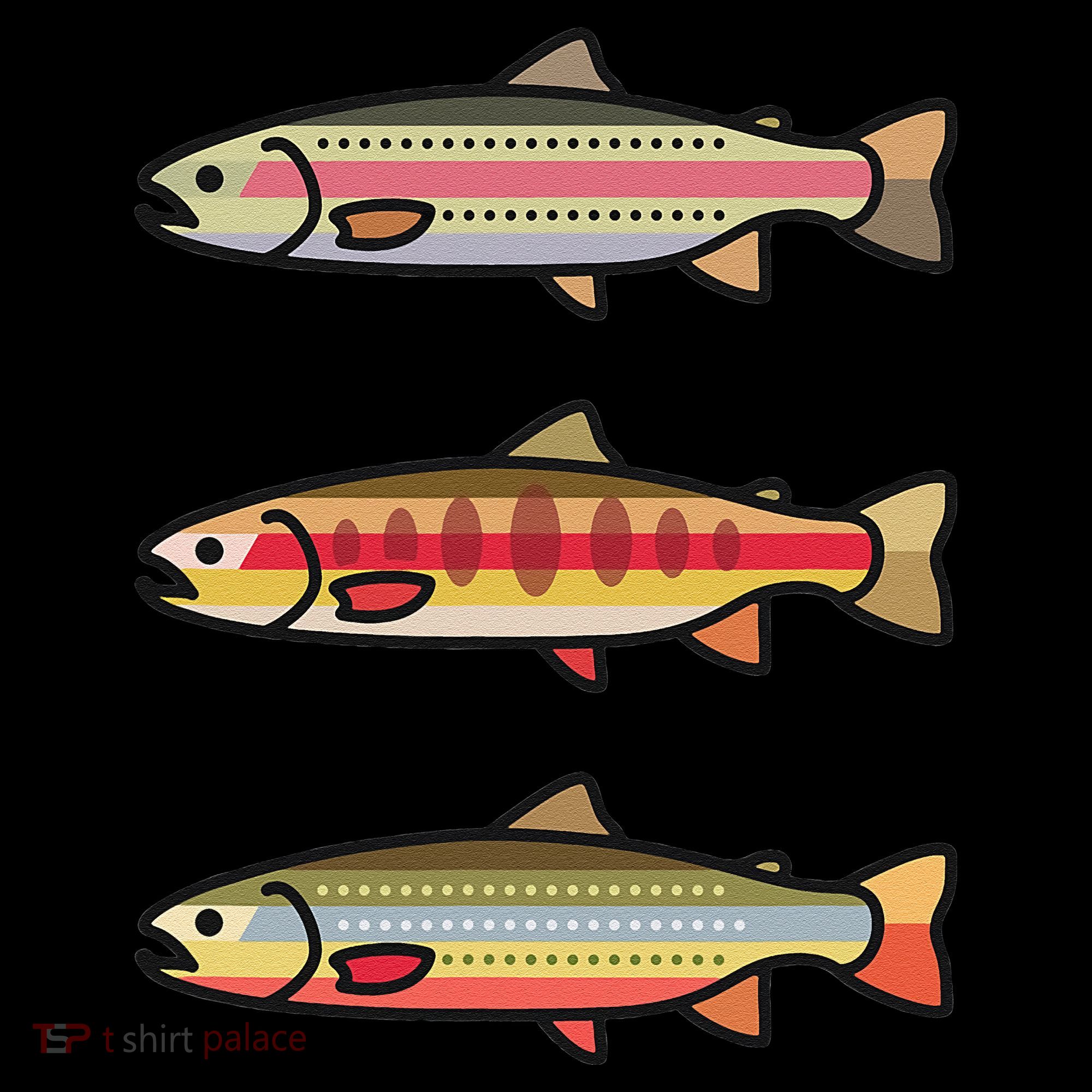Rainbow Golden Brook Trout Fishing Anglers Coffee Mug