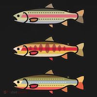 Rainbow Golden Brook Trout Fishing Anglers Women's Hoodie thumb 2