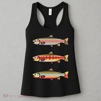 Rainbow Golden Brook Trout Fishing Anglers Women's Tank Top thumb 3