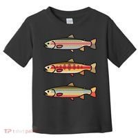 Rainbow Golden Brook Trout Fishing Anglers Toddler T-Shirt thumb 0