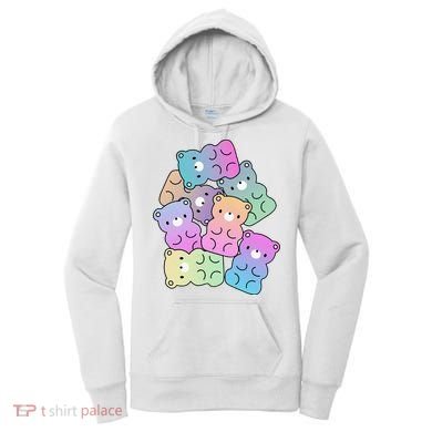 Rainbow Gummy Bear Design Kawaii Aesthetic Ns Women's Hoodie