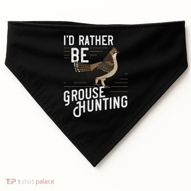 Ruffed Grouse Bird Gift Hunting Spruce Grouse USA-Made Doggie Bandana