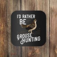 Ruffed Grouse Bird Gift Hunting Spruce Grouse Coaster thumb 0