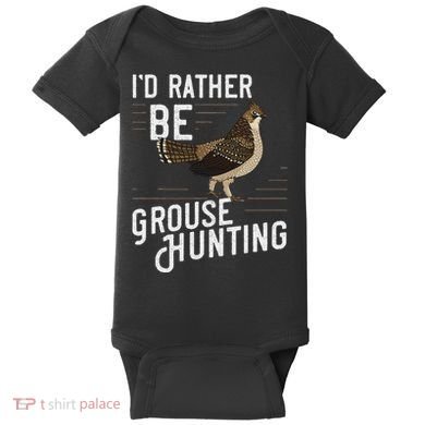Ruffed Grouse Bird Gift Hunting Spruce Grouse Baby Bodysuit
