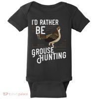Ruffed Grouse Bird Gift Hunting Spruce Grouse Baby Bodysuit thumb 0