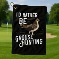 Ruffed Grouse Bird Gift Hunting Spruce Grouse Golf Towel thumb 1