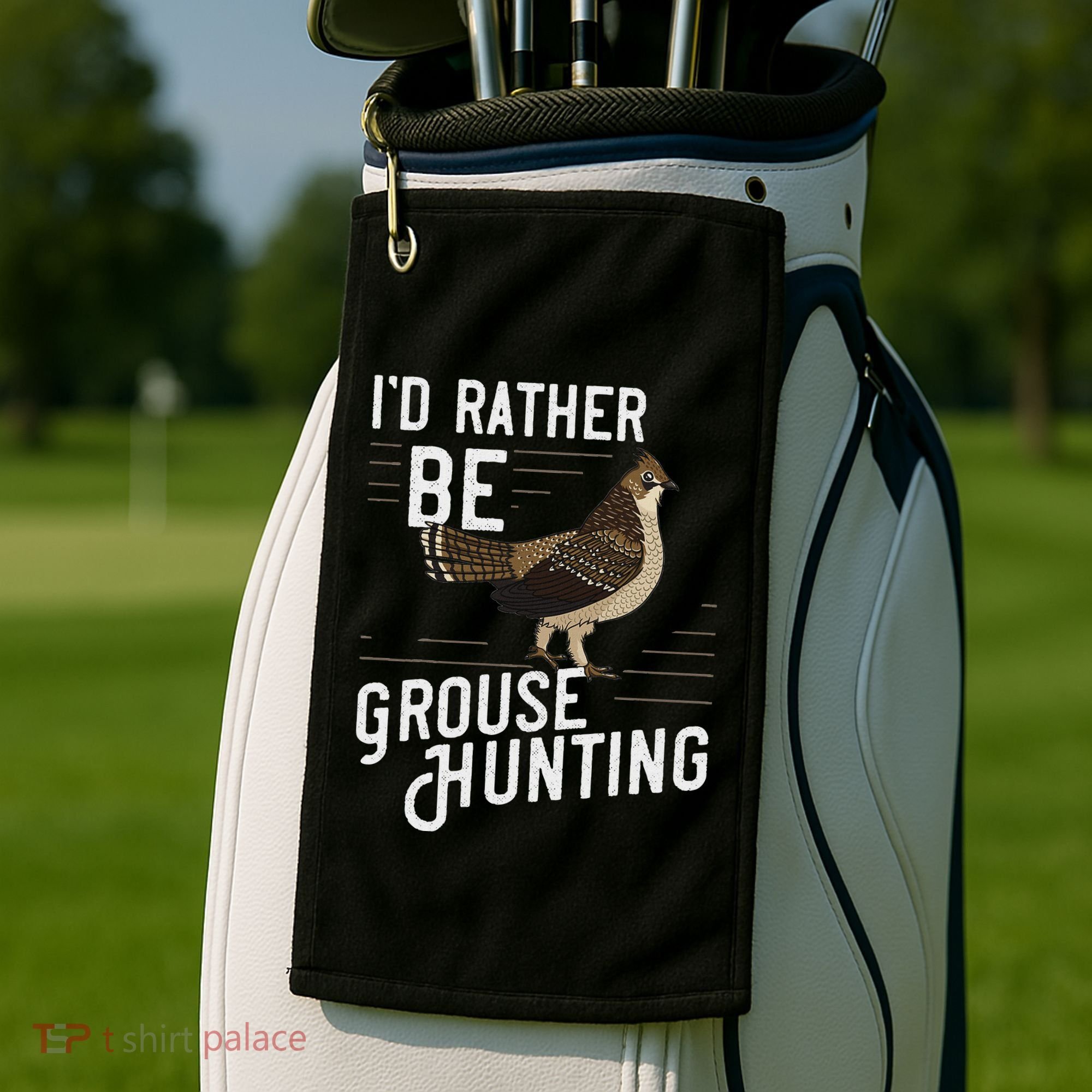 Ruffed Grouse Bird Gift Hunting Spruce Grouse Golf Towel