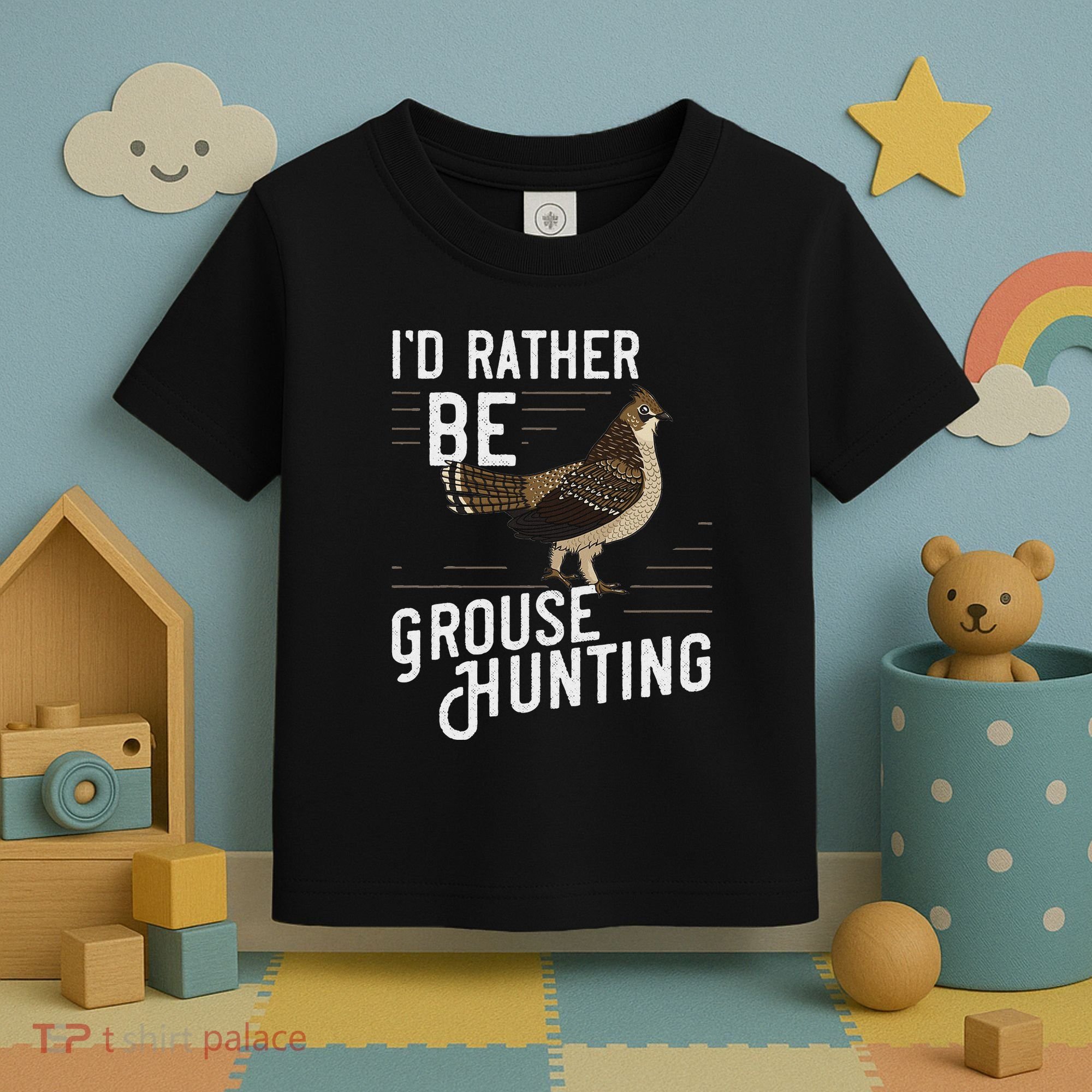 Ruffed Grouse Bird Gift Hunting Spruce Grouse Toddler T-Shirt