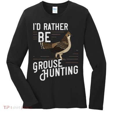 Ruffed Grouse Bird Gift Hunting Spruce Grouse Women's Long Sleeve Shirt