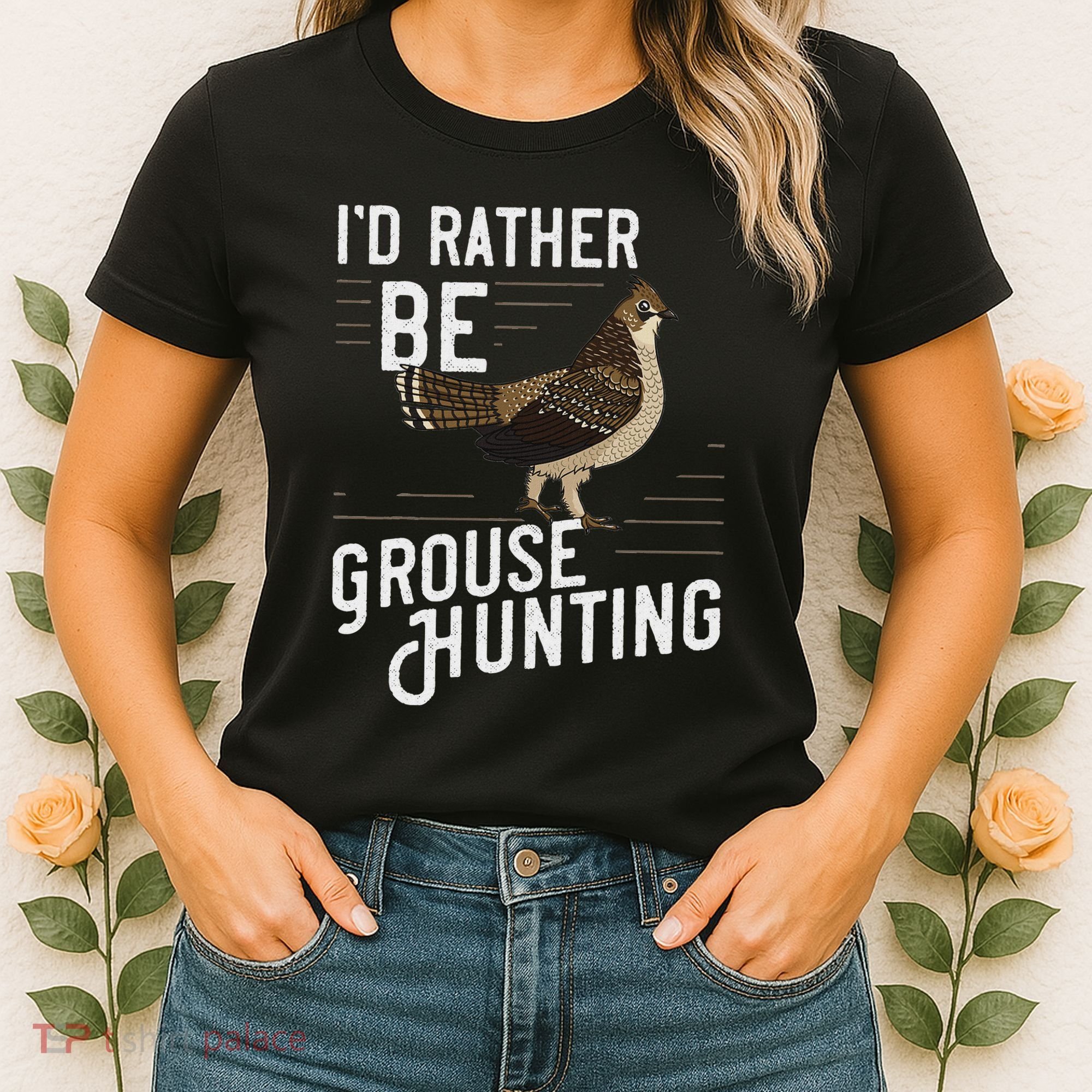 Ruffed Grouse Bird Gift Hunting Spruce Grouse Women's T-Shirt