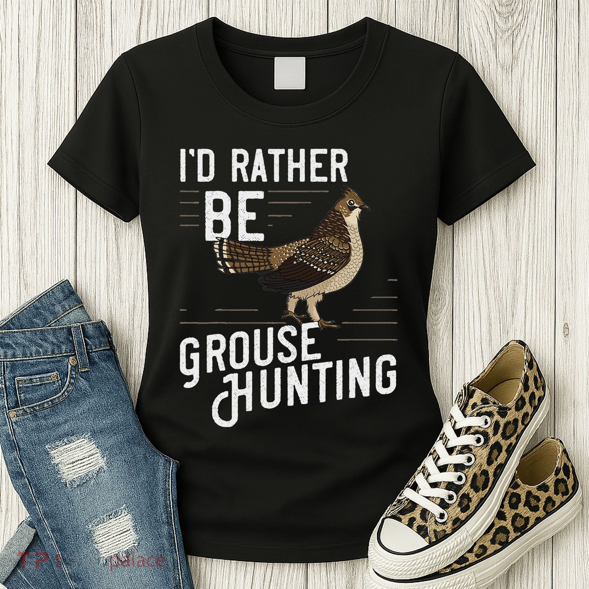 Ruffed Grouse Bird Gift Hunting Spruce Grouse Women's T-Shirt