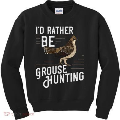 Ruffed Grouse Bird Gift Hunting Spruce Grouse Kids Sweatshirt