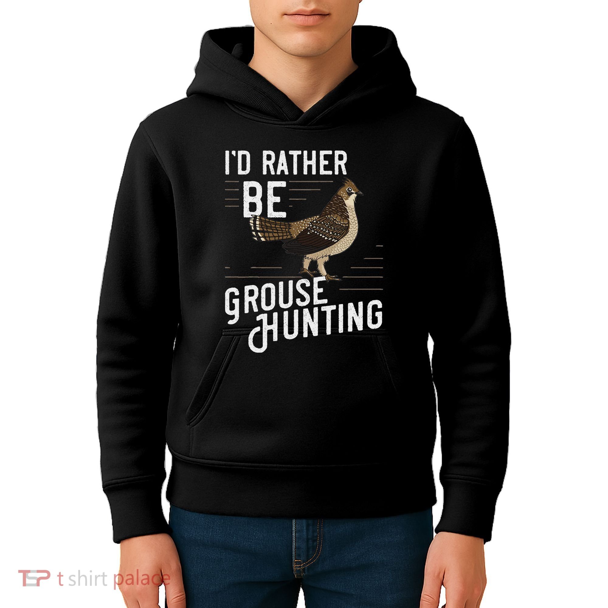 Ruffed Grouse Bird Gift Hunting Spruce Grouse Kids Hoodie