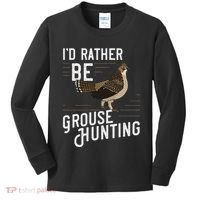 Ruffed Grouse Bird Gift Hunting Spruce Grouse Kids Long Sleeve Shirt thumb 0