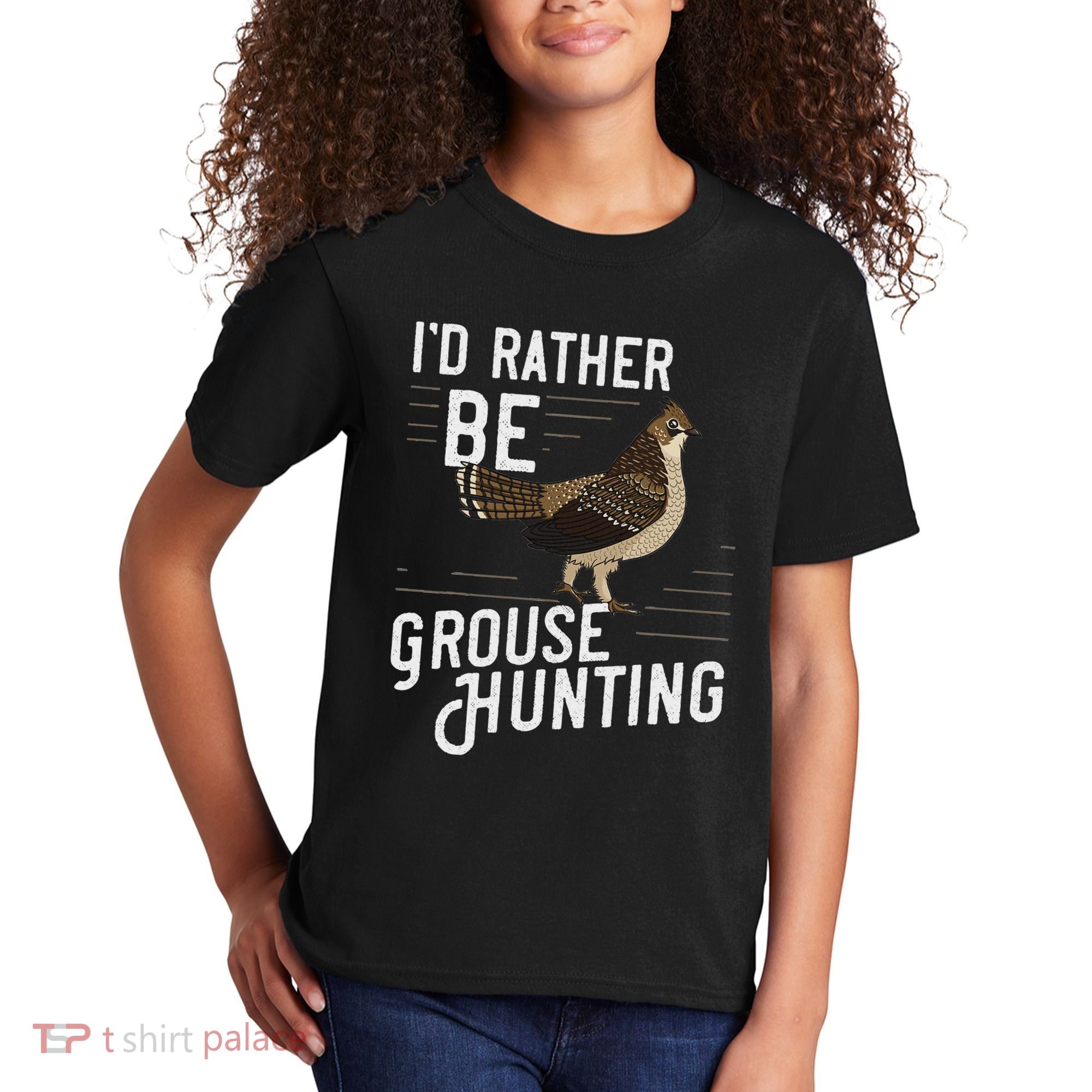 Ruffed Grouse Bird Gift Hunting Spruce Grouse Kids T-Shirt