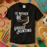 Ruffed Grouse Bird Gift Hunting Spruce Grouse Kids T-Shirt thumb 3
