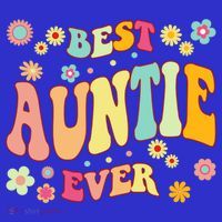 Retro Groovy Best Auntie Ever Mothers Day Funny Gift Apron thumb 3