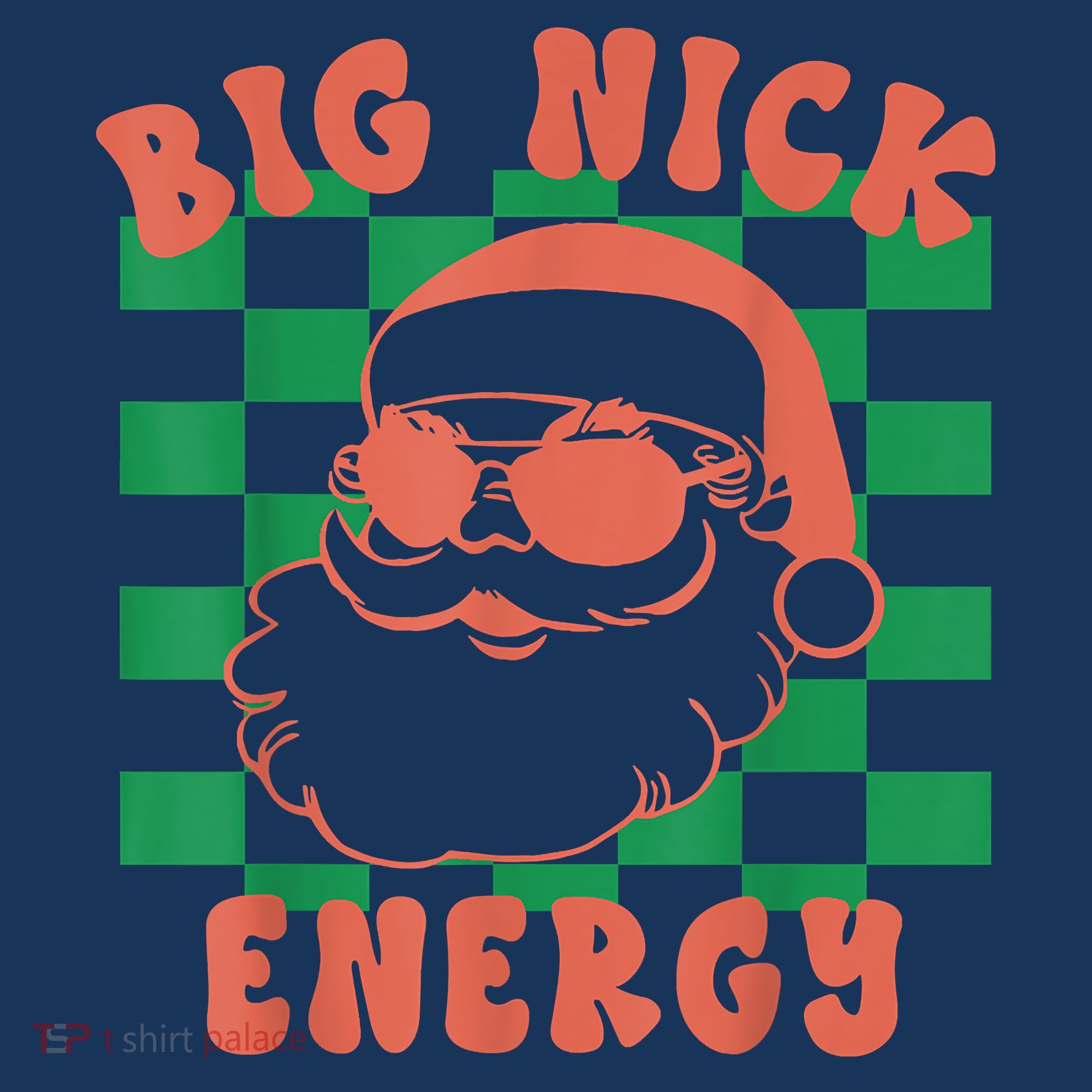 Retro Groovy Big Nick Santa Energy Christmas Trendy 2022 Apron