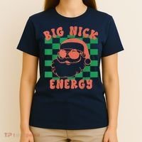 Retro Groovy Big Nick Santa Energy Christmas Trendy 2022 T-Shirt thumb 4