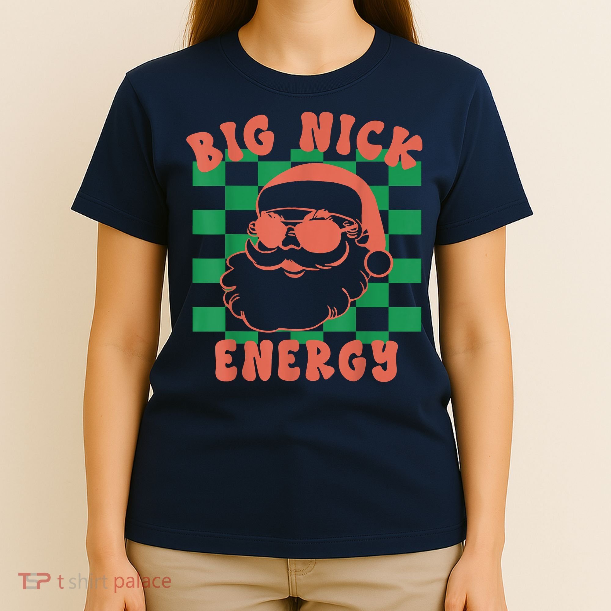 Retro Groovy Big Nick Santa Energy Christmas Trendy 2022 T-Shirt