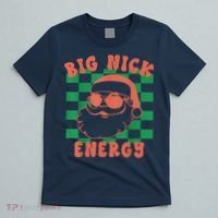 Retro Groovy Big Nick Santa Energy Christmas Trendy 2022 T-Shirt thumb 5