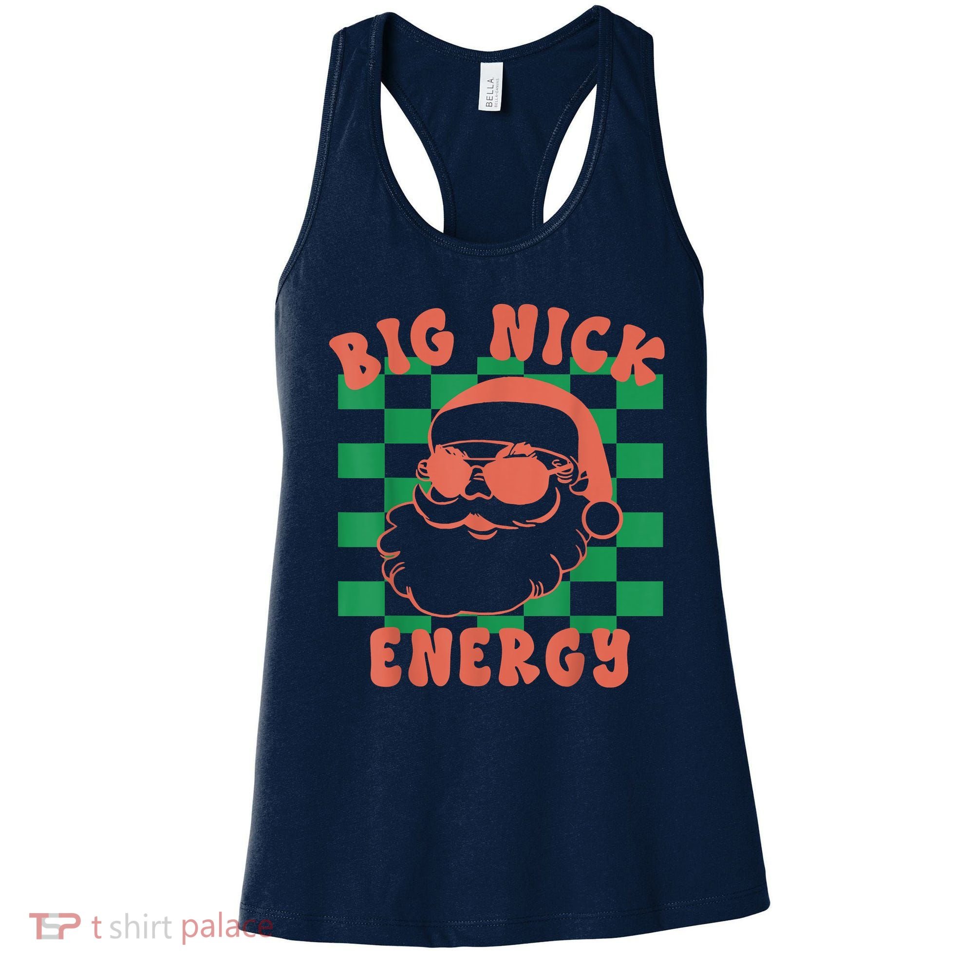 Retro Groovy Big Nick Santa Energy Christmas Trendy 2022 Women's Tank Top