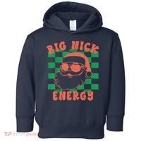 Retro Groovy Big Nick Santa Energy Christmas Trendy 2022 Toddler Hoodie thumb 0