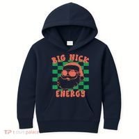 Retro Groovy Big Nick Santa Energy Christmas Trendy 2022 Kids Hoodie thumb 0