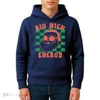 Retro Groovy Big Nick Santa Energy Christmas Trendy 2022 Kids Hoodie thumb 4