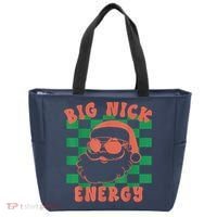 Retro Groovy Big Nick Santa Energy Christmas Trendy 2022 Tote Bag thumb 0