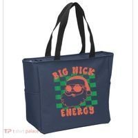 Retro Groovy Big Nick Santa Energy Christmas Trendy 2022 Tote Bag thumb 2
