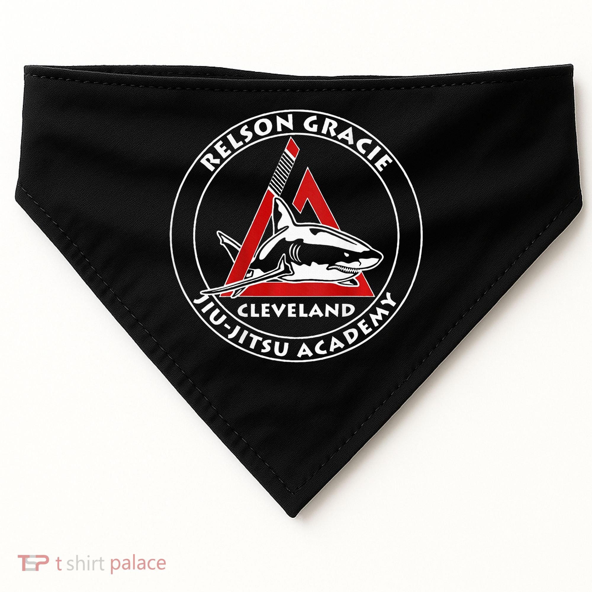 Relson Gracie Cleveland Jiujitsu Red Belt USA-Made Doggie Bandana