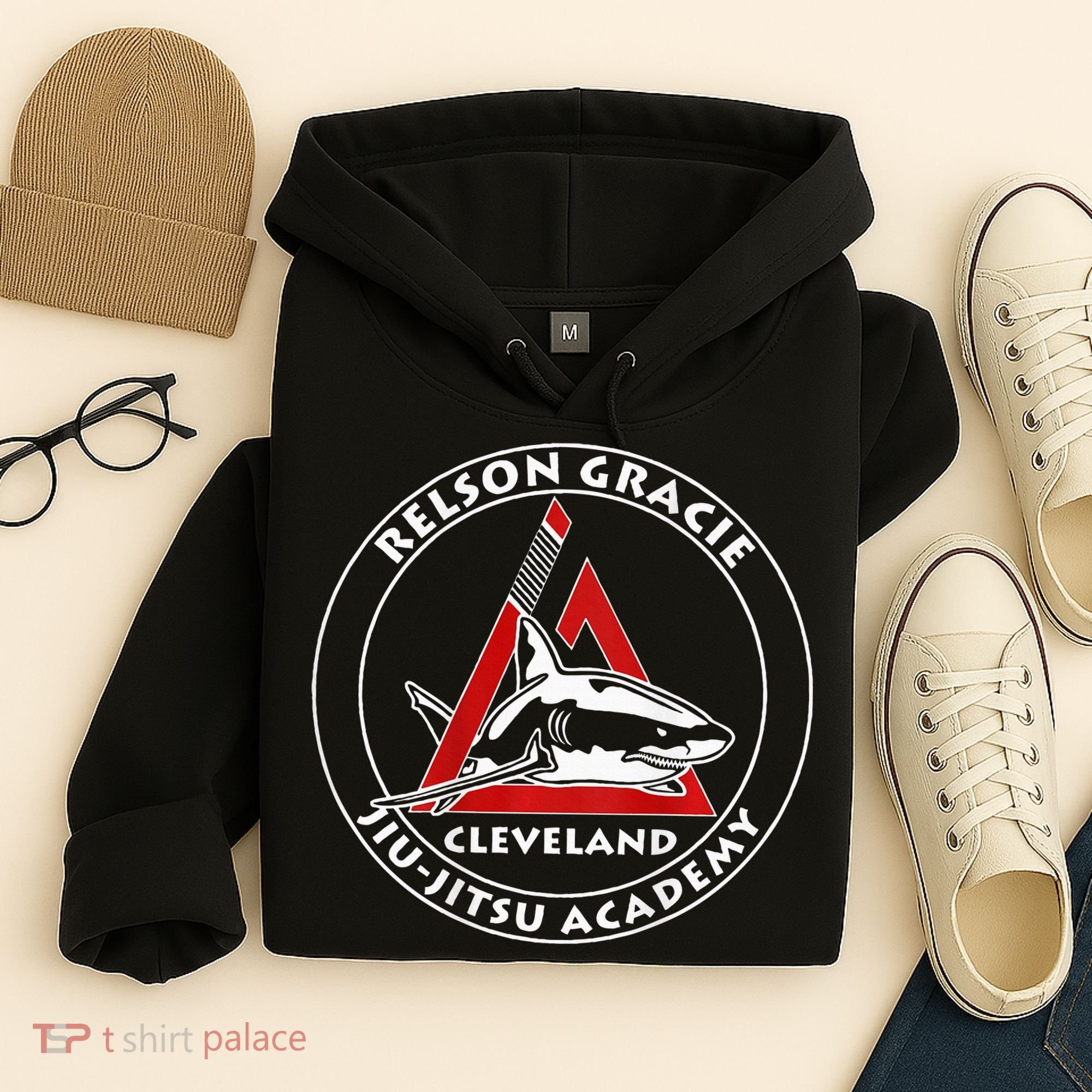 Relson Gracie Cleveland Jiujitsu Red Belt Hoodie