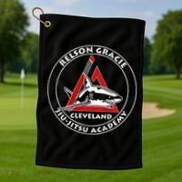 Relson Gracie Cleveland Jiujitsu Red Belt Golf Towel thumb 1