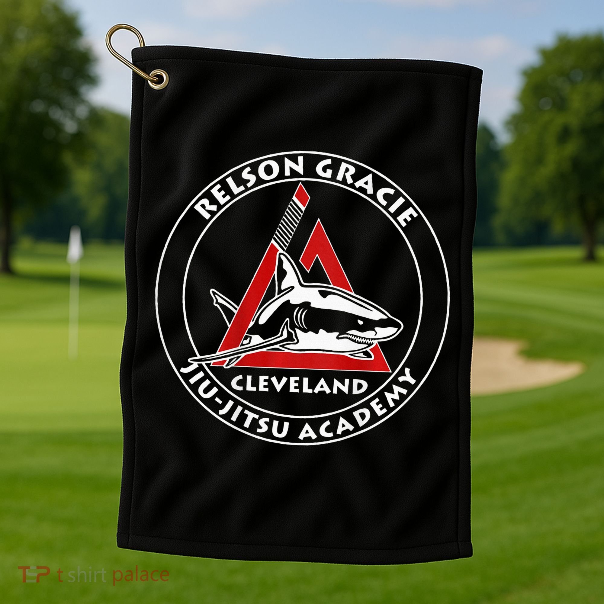 Relson Gracie Cleveland Jiujitsu Red Belt Golf Towel