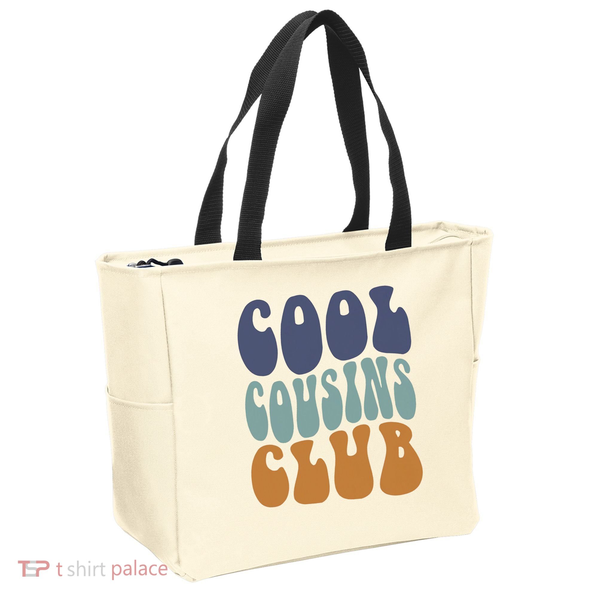 Retro Groovy Cool Cousin Club Tote Bag