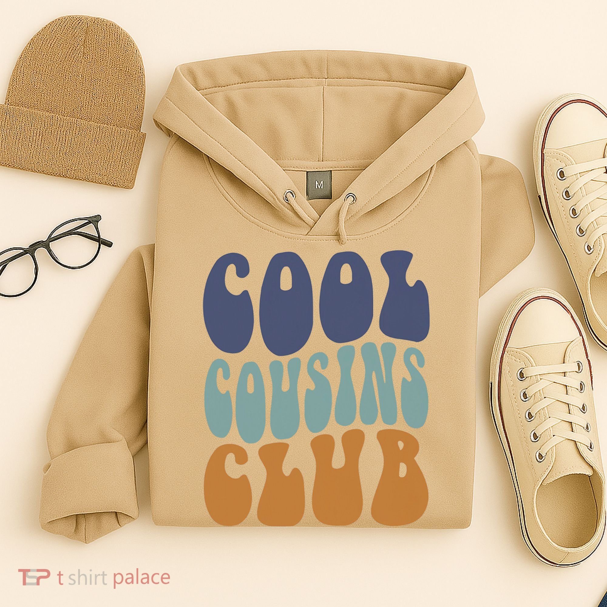 Retro Groovy Cool Cousin Club Hoodie