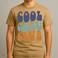 Retro Groovy Cool Cousin Club T-Shirt thumb 3