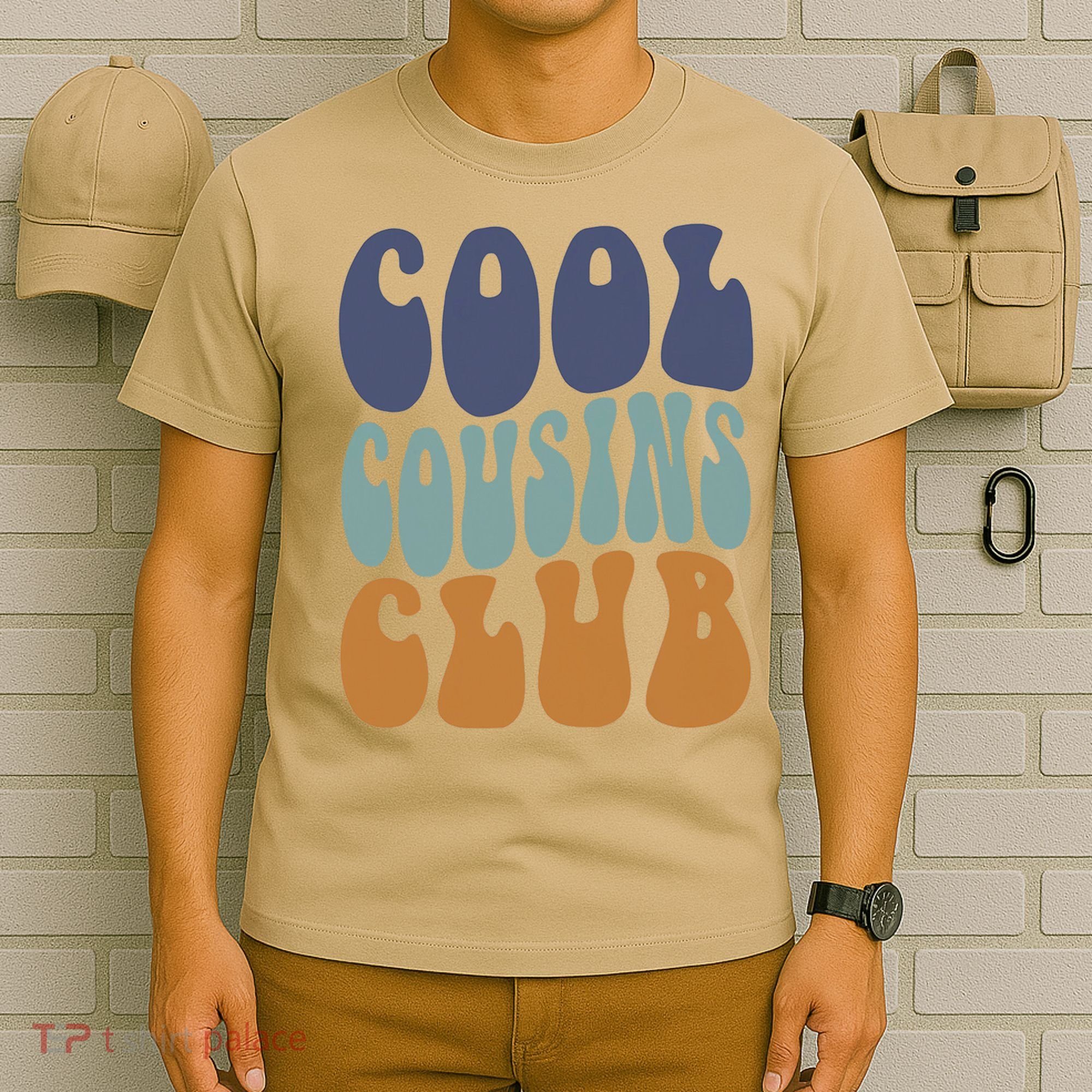 Retro Groovy Cool Cousin Club T-Shirt