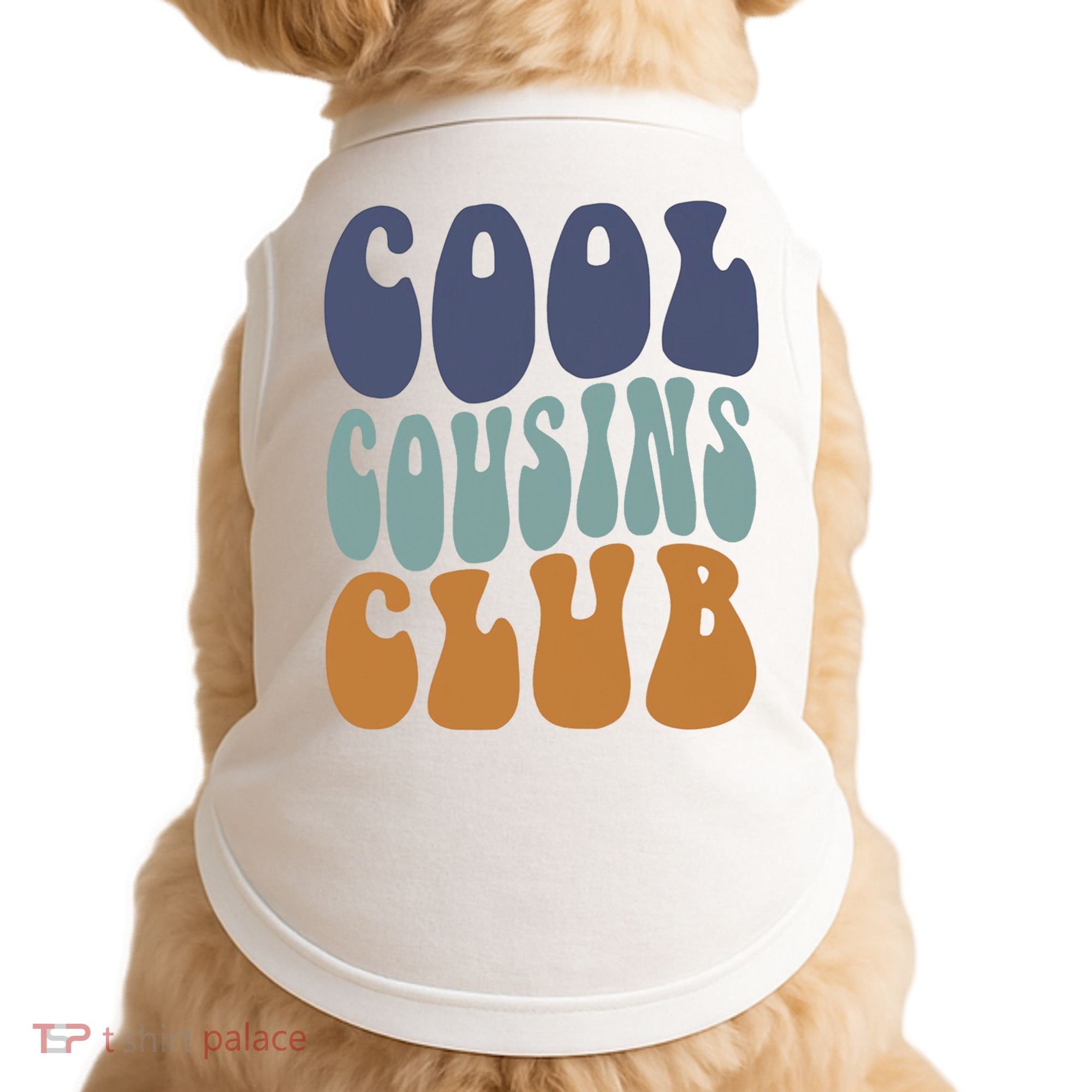 Retro Groovy Cool Cousin Club Doggie Tank
