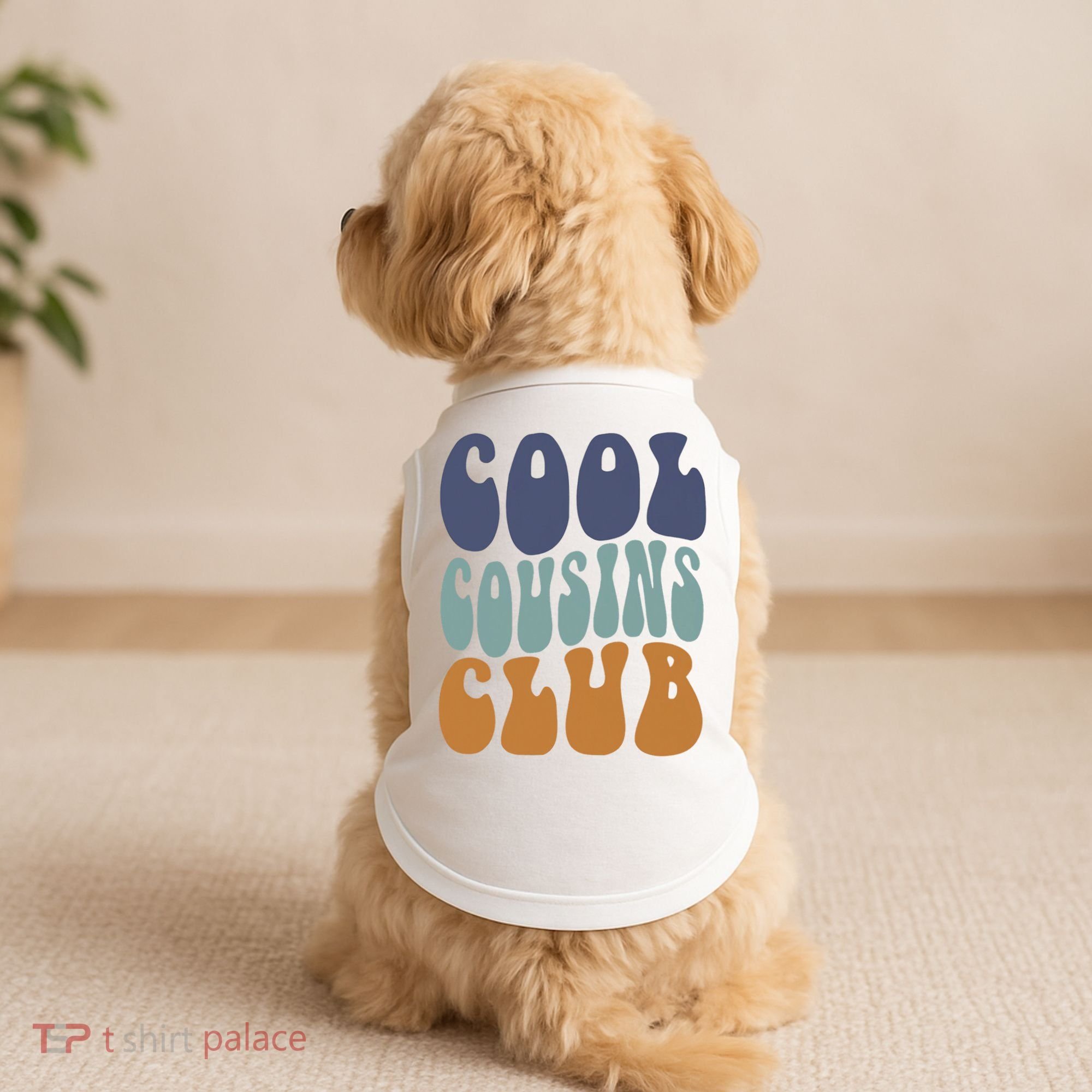 Retro Groovy Cool Cousin Club Doggie Tank