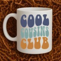 Retro Groovy Cool Cousin Club Coffee Mug thumb 2