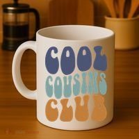 Retro Groovy Cool Cousin Club Coffee Mug thumb 4