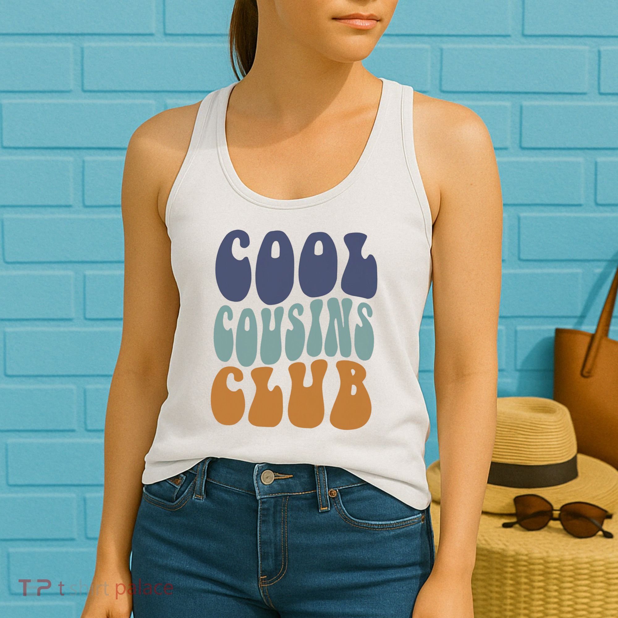 Retro Groovy Cool Cousin Club Women's Tank Top