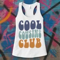 Retro Groovy Cool Cousin Club Women's Tank Top thumb 3