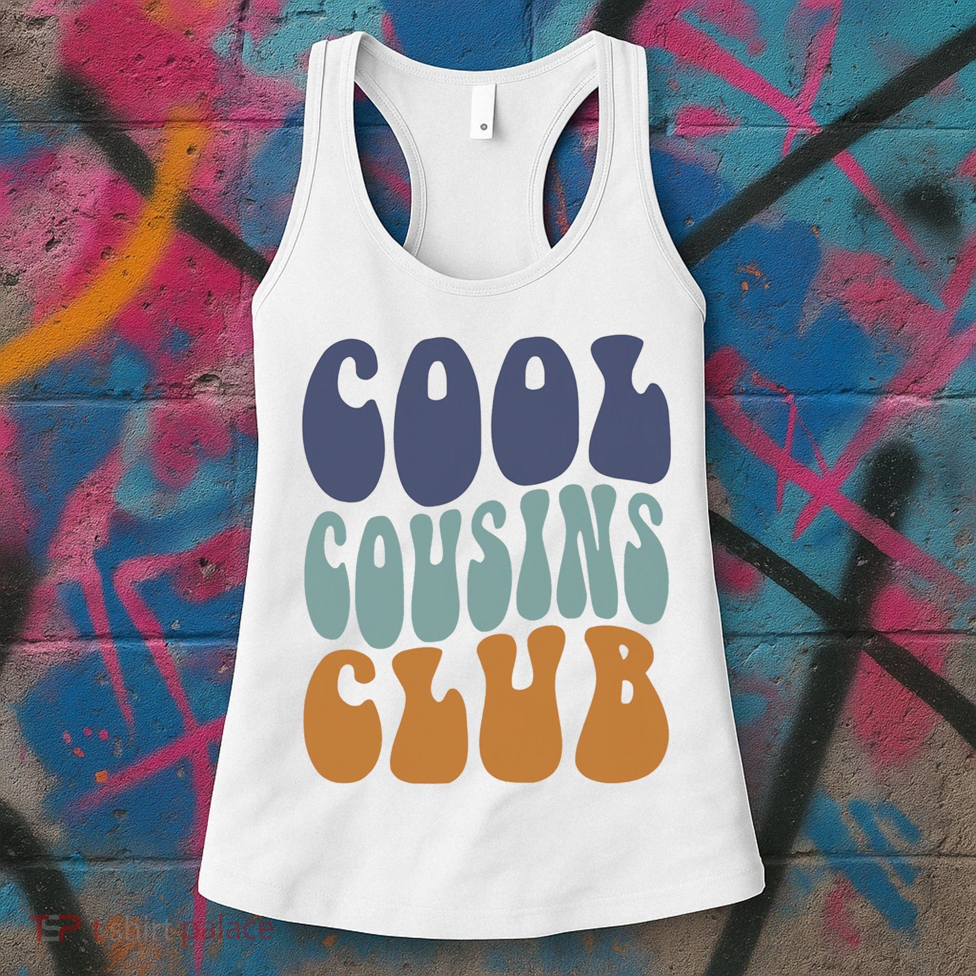 Retro Groovy Cool Cousin Club Women's Tank Top