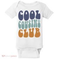 Retro Groovy Cool Cousin Club Baby Bodysuit thumb 0